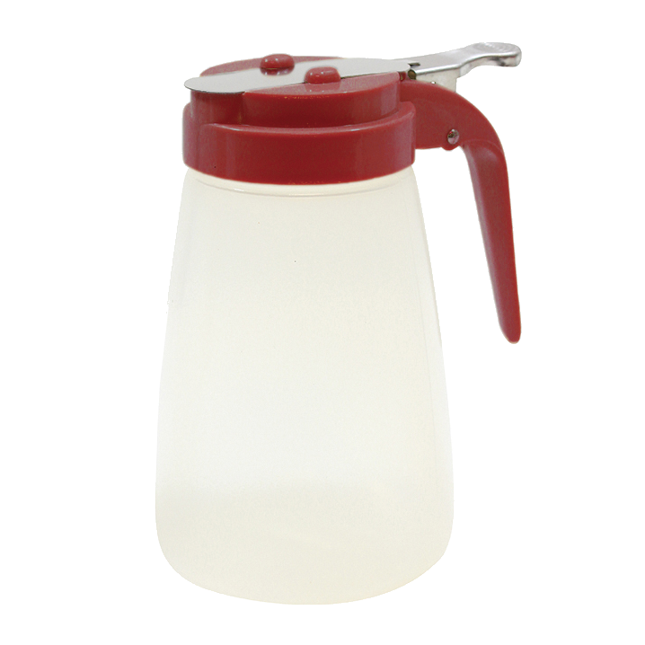 TableCraft Products PP10RE Syrup Dispenser - 10 oz., Red
