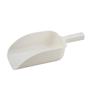 Winco PS-64 Scoop, 64 oz., plastic, white