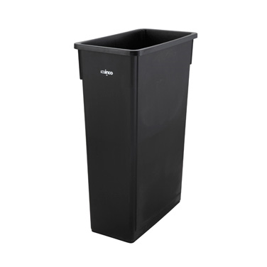 Winco PTC-23K Slender Trash Can 23 Gallon, Black