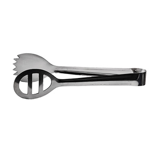 Winco PTOS-8 Salad Tong, 7-3/4", oval, stainless steel, satin finish