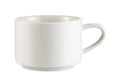 CAC China RCN-23 Clinton Coffee Cup, 7-1/2 oz., 3-1/4" dia. x 2-1/4"H, round