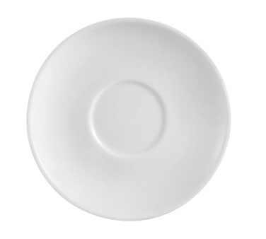 CAC China RCN-36 Clinton Saucer, 4-1/2" dia. x 3/4"H, round, rolled edge
