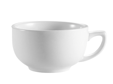 CAC China RCN-56 Clinton Coffee Cup, 14 oz., 4-3/4" dia. x 2-1/2"H, round