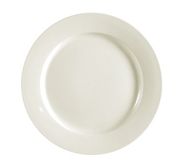 CAC China REC-16 Plate, 10-1/2" dia. x 1"H, round, rolled edge
