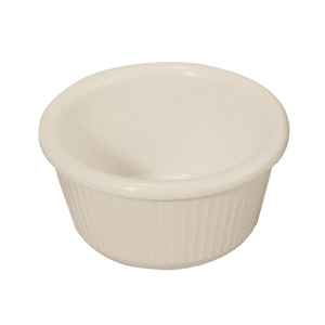 Winco RFM-3B Ramekin, 3 oz., fluted, melamine, break-resistant, bone, NSF