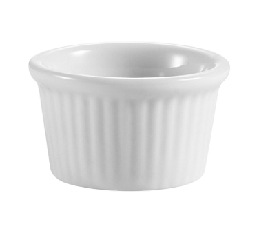 CAC China RKF-105 Ramekin, 1/2 oz., 1-3/4" dia. x 1"H, round, fluted