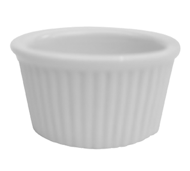 CAC China RKF-234 Ramekin, 2-3/4 oz., 2-3/4" dia. x 1-1/2"H, round, fluted