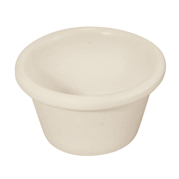 Winco RP-4B Ramekin, 4 oz., plain, melamine, break-resistant, bone, NSF