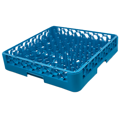 Carlisle RP14 OptiClean™ All Purpose Plate/Tray Peg Rack, full size, 2-1/4"H standard pegs, polypropylene, blue, NSF