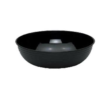 Cambro RSB23CW110 Camwear Bowl, 40 qt., 22-7/8 dia., round, ribbed, polycarbonate, black, NSF