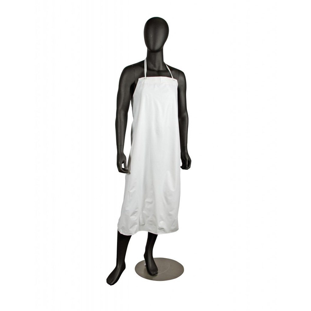 San Jamar 614DVA-WH20 Vinyl Dishwashing Apron, 36" X 45", White