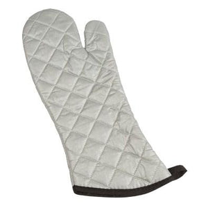 San Jamar 801SG17 Silicone Temperature Protection Oven/Freezer Mitt, 17" Length, Silver