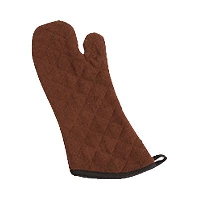 San Jamar 817TM-BR Oven Mitt, 17", Brown