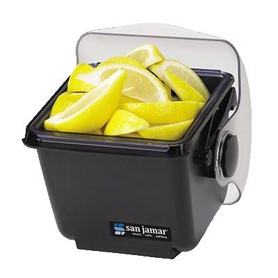 San Jamar BD2002 Mini Dome Condiment Center, 7-1/2"L X 8-1/4"W X 9-1/2"H, Black Polycarbonate Base, NSF