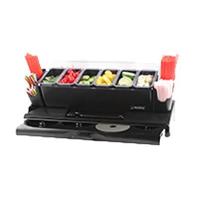 San Jamar BDRX400 Dome Rimming Station Tray Only, For Dome Garnish Centers, NSF
