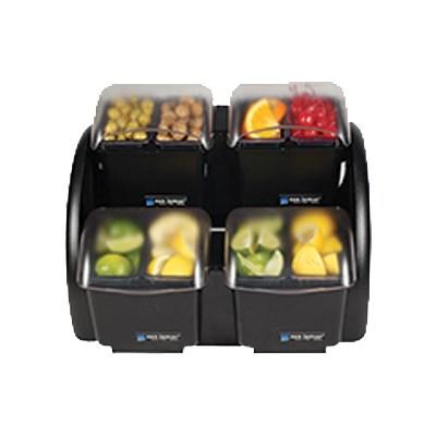 San Jamar BDS2483NL Dome Stacker, (2/2) Mini Dome, (4) 1.5 Pt. Deep Trays, NSF