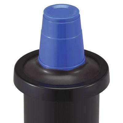 San Jamar C2210CBK Euro EZ-Fit In-Counter Cup Dispenser, 23-1/4"L Tube, NSF