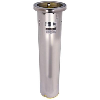 San Jamar C6500C In-Counter Cup Dispenser, 23-1/2"L Tube, 26-Gauge Stainless Steel, NSF