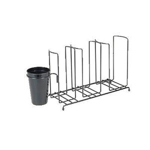 San Jamar C8003WFS Cup & Lid Organizer, 3 Stacks, Black