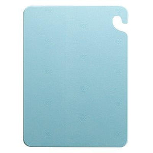 San Jamar CB152012BL Cut-N-Carry Cutting Board With Hook, 15" X 20" X 1/2", Blue, NSF