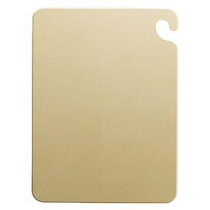 San Jamar CB182434BR Cut-N-Carry Cutting Board With Hook, 18" X 24" X 3/4", Brown, NSF