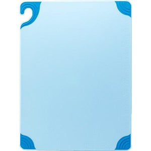 San Jamar CBG121812BL Saf-T-Grip Cutting Board, 12" X 18" X 1/2", Blue, NSF