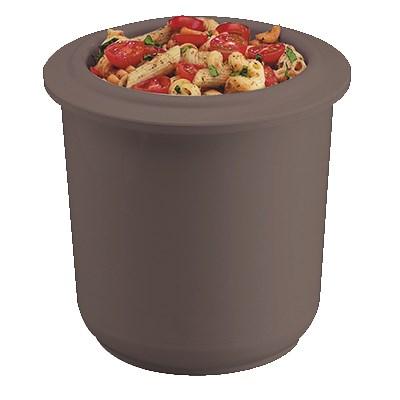 San Jamar CI7015BK Chill-It Crock, 2 Qt., 6" Deep, Refrigerant Filled, Stackable, ABS Plastic, Black, NSF