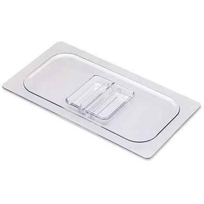 San Jamar CI7113L Chill-It Food Pan Lid, Standard 1/3 Size, Clear, NSF