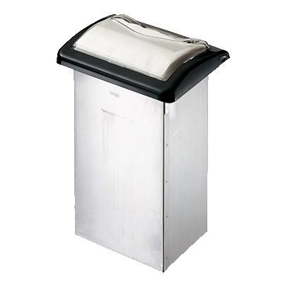 San Jamar H2005CLBK In-Counter Venue Napkin Dispensers, 22-Gauge Stainless Steel Construction Box