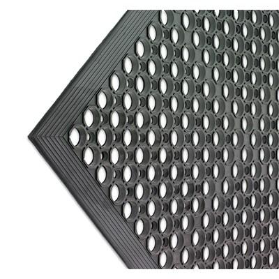 San Jamar KM1100 Kitchen Mat, 36" X 60", 1/2" Thick, Black