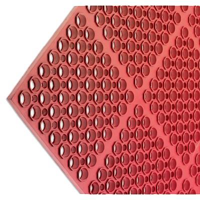 San Jamar KM2200B Kitchen Mat, 36" X 60", 3/4" Thick, Rubber, Red