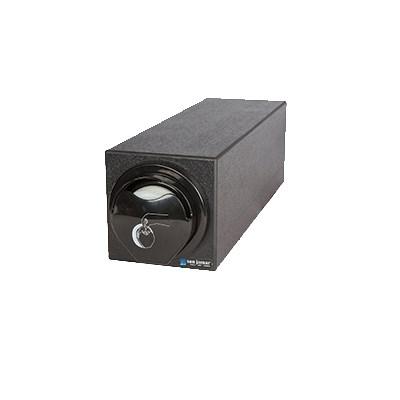 San Jamar L2920BK EZ-Fit Countertop 1 Slot Lid Dispenser Cabinet, Black, NSF