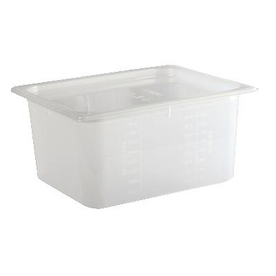 San Jamar MP12 Mod Pans 1/2 Food Pan With Lid, 51/8" (384 Mm) Deep, BPA Free, NSF