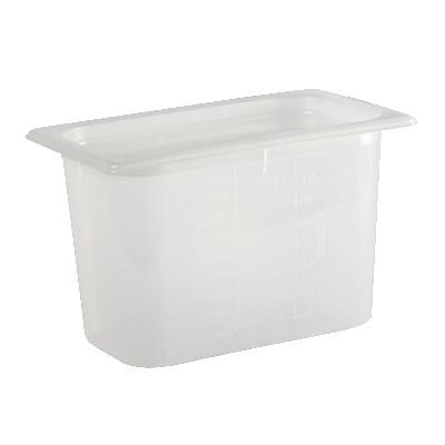 San Jamar MP14 Mod Pans 1/4 Food Pan With Lid, 51/8" (384 Mm) Deep, BPA Free, NSF