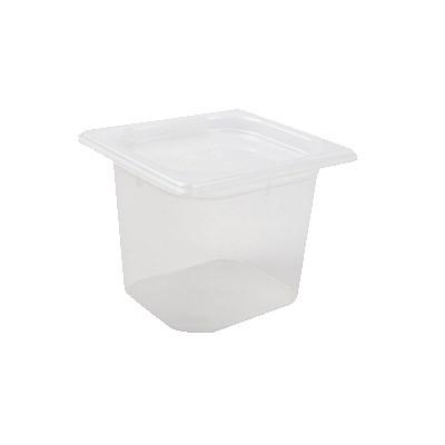 San Jamar MP16 Mod Pan, Food Pan With Lid, 2 Quart, BPA Free, NSF