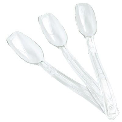 San Jamar P9776CL Condiment Spoon, Clear, Plastic
