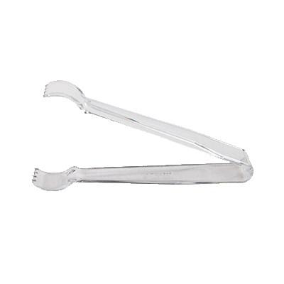 San Jamar P9777CL Condiment Tongs, Clear, Plastic