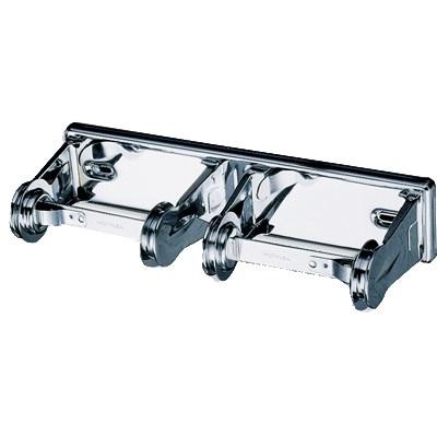 San Jamar R260XC Double Roll Bath Tissue Dispenser, Bright Chrome Finish