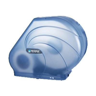 San Jamar R3090TBL Oceans Reserva Bath Tissue Dispenser,Translucent Arctic Blue