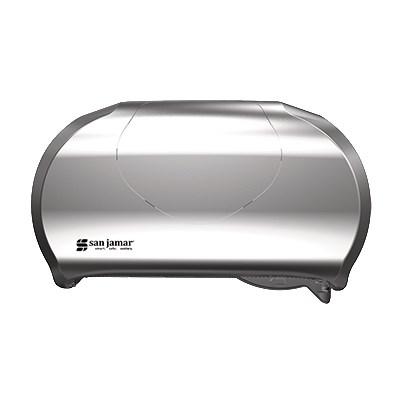 San Jamar R3670SS Versatwin Summit Bath Tissue Dispenser, Stainless Steel-Look