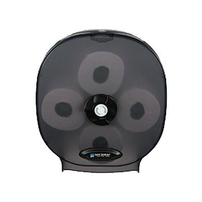 San Jamar R3800TBK 4-Station Carousel Tissue Dispenser, Impact-Resistant Plastic, Black Pearl