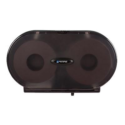 San Jamar R5000TBK Classic Bath Tissue Dispenser, Translucent Black Pearl