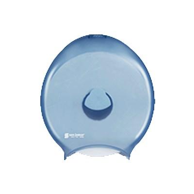 San Jamar R6000TBL Classic Quantum Bath Tissue Dispenser, Translucent Arctic Blue