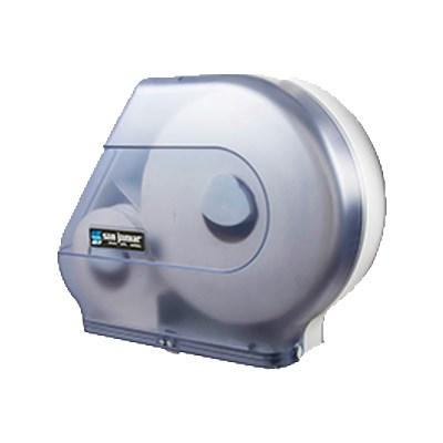 San Jamar R6500TBL Classic Quantum Bath Tissue Dispenser, Translucent Arctic Blue