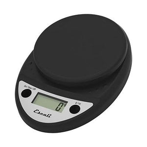 San Jamar SCDG11BK Escali Round Digital Scale, Round, 5-1/2" Dia., Black