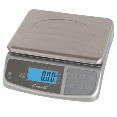 San Jamar SCDGM33 Escali 33 Lb Digital Scale With Removable Platform, Stainless Steel, NSF