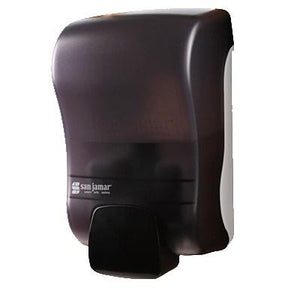 San Jamar SF900TBK Rely Soap Dispenser, 900 Ml Capacity, Manual Operated, Dispenses Foam Only, Black Pearl