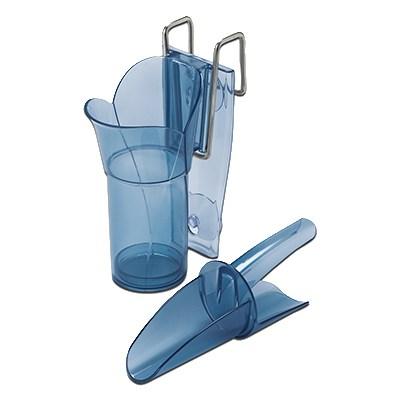 San Jamar SI5000EUR Saf-T-Scoop Guardian System, 6-10 Oz., Blue, NSF