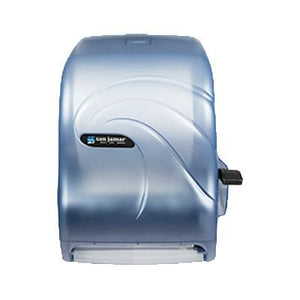 San Jamar T1190TBL Oceans Paper Towel Dispenser, Translucent Arctic Blue