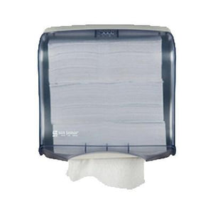 San Jamar T1755TBL Ultrafold Fusion­ Classic Towel Dispenser, Translucent Arctic Blue